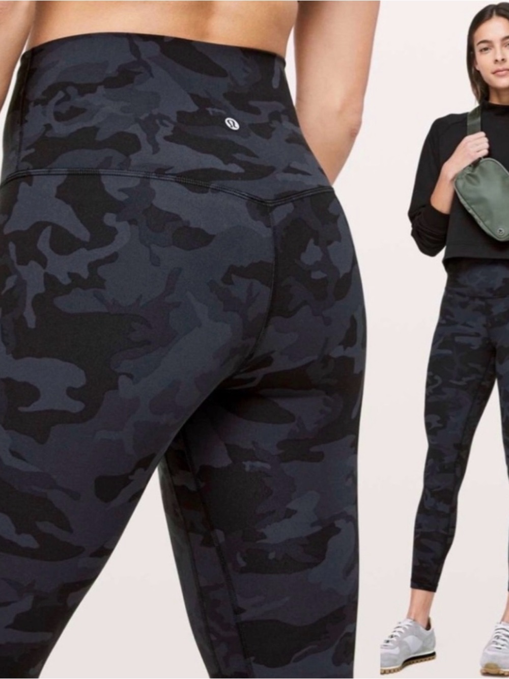 Lululemon Align Pant II 25”
Color: Incognito Camo Multi Grey
Size 6